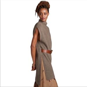 ANTHROPOLOGIE Mock Neck Tunic Sweater XS